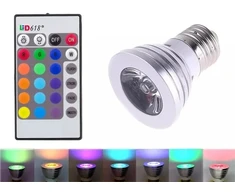 Klaviatūra E27 RGB lemputė su pulteliu