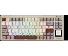 Klaviatūra Epomaker RT80 (Balta/Pilka)