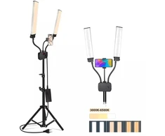 Klaviatūra LED panelinės lempos su trikoju DOUBLE