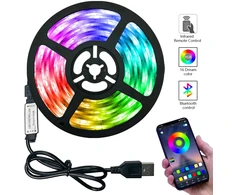 Klaviatūra LED RGB USB juosta, 5 metrai