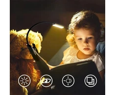 Klaviatūra LED skaitymo lempa su spaustuku – patogiam skaitymui bet kur