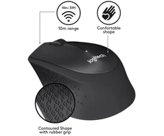 Klaviatūra Logitech M330 pelė 910-004909 (USB 2.0; juoda; optinė)
