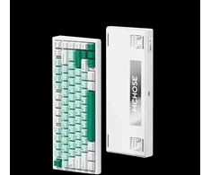 MCHOSE G75 Pro – US išdėstymas – Matcha Latte – Žalias (Žalia) Belaidė Žaidimų Klaviatūra