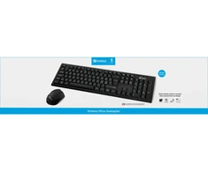 Klaviatūra Sandberg Wireless Office DesktopSet INT belaidis klaviatūros ir pelės rinkinys