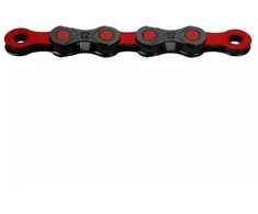 Grandinė KMC DLC12 BlackRed 12-speed 126-links Waxed