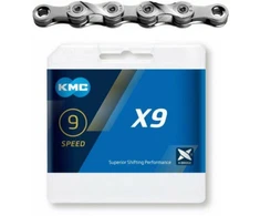 KMC Grandinė X9 114 Grandžių Sidabrinė Dėžutė