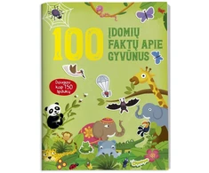 KNYGA 100 įdomių faktų apie gyvūnus. Daugiau nei 150 lipdukų.