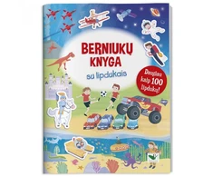 KNYGA Berniukų knygelė su lipdukais. Daugiau nei 100 lipdukų!