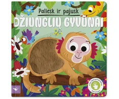 KNYGA Paliesk ir pajusk. Džiunglių gyvūnai.