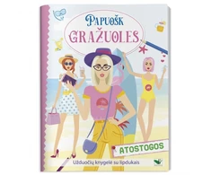 KNYGA Papuošk gražuoles. Atostogos. Užduočių knygelė su lipdukais.