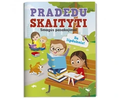 KNYGA Pradedu skaityti. Įdomūs pasakojimai. Su lipdukais.
