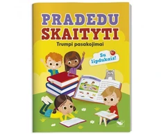 KNYGA Pradedu skaityti. Trumpi pasakojimai su lipdukais.