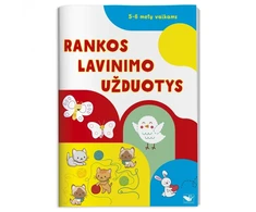 KNYGA Rankų lavinimo užduotys 5-6 metų vaikams