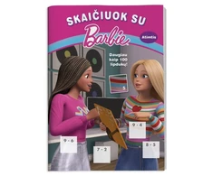 KNYGA Skaičiuok su Barbie. Atimk. Daugiau nei 100 lipdukų.