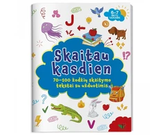 KNYGA Skaitau kasdien. 70-100 žodžių skaitymo tekstai su užduotimis.