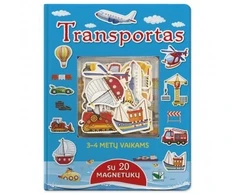 Knyga „Transportas“ su 20 magnetukų