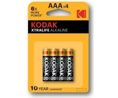 KODAK XTRALIFE ALKALINE LR3 BATERIJOS, lizdinė pakuotė [4 vnt.]