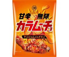 Koikeya Karamucho Sweet &amp; Spicy Yannyomudori Chicken Flavor 53g x 12 pcs (JPY)