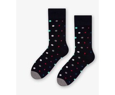 Kojinės Mix Dots 139-051 Tamsiai tamsiai mėlyna