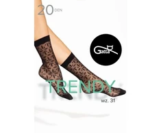 Kojinės moteriškos 20 DEN juodos TRENDY LINE