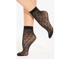 Kojinės moteriškos, ažūrinis raštas, poliamidas 89% TRENDY LINE
