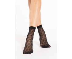 Kojinės moteriškos, ažūrinis raštas, poliamidas 89% TRENDY LINE