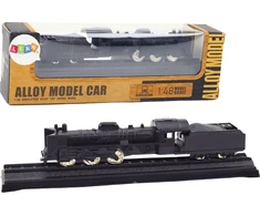 Lean Toys Kolekcinis traukinio modelis 1:48 metalinis juodas