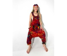 Kombinezonas – Batikinis, raudonas