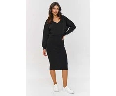 Suknelė Komplektas moterims Makadamia, elegantiškas, ilgarankovis