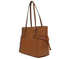 Koniakowa skórzana torebka shopper Michael Kors 35S5GV6T7L