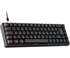 KOORUI mechaninė 60 % žaidimų klaviatūra su RGB apšvietimu, QWERTZ, MKC01
