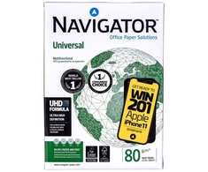 Kopijavimo popierius biurui Universal Premium Navigator 8247A80 (A4; 80g/m²; 500 lapų; baltas)