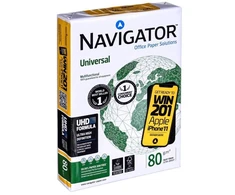Kopijavimo popierius biurui Universal Premium Navigator 8247A80 (A4; 80g/m²; 500 lapų; baltas)