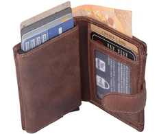 Kortelių dėklas AVANCO 486-48-08 RFID - Rudas