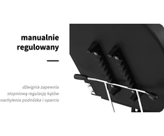 Kosmetologinis krėslas Basic 202 su dviem talpyklomis, juodas