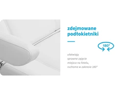Kosmetologinis krėslas pedikiūrui Azzurro Lux, baltas