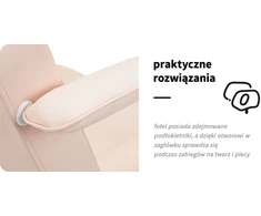 Kosmetologinis krėslas su dviem dėklais Basic 202, rožinis