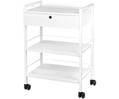 Kosmetologinis staliukas Giovanni 1019A, 55,5 × 37 × 82 cm, baltas
