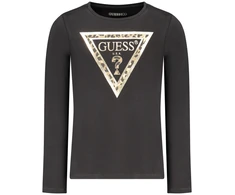 KOSZULKA GUESS JEANS Z DŁUGIM RĘKAWEM DLA DZIEWCZYNEK, Juoda