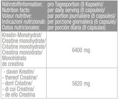 Kreatino monohidrato kapsulės Body Attack 240 vnt
