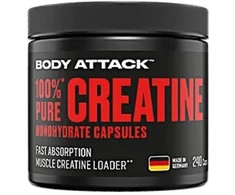 Kreatino monohidrato kapsulės Body Attack 240 vnt