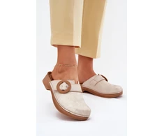 Kreminės basutės su kulnu Step in style