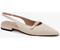 Kreminės basutės su kulnu Step in style