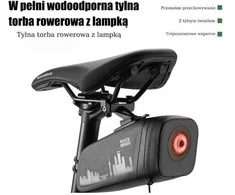 Krepšys po sėdyne su stabdymo žibintu 0,66 l Rockbros