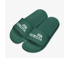 Kubota paprastos žalios baseino šlepetės