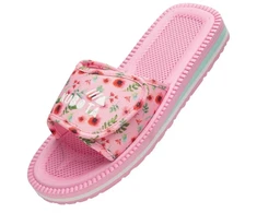 Kubota Velcro šlepetės, daugiaspalvės, gėlėtos, rožinės K25SS-100-001-28-1