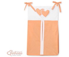 Kūdikio krepšys Hanging Hearts oranžinis