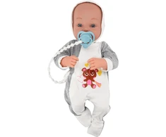 Lean Toys Lėlytė su čiulptuku ir aksesuarais, 35 cm