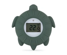 Kūdikių vonios termometras Petite&amp;Mars Turtle Terry, žalias