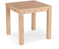 Kvadratinis išskleidžiamas stalas 80–160 cm, Artisan ąžuolo spalvos